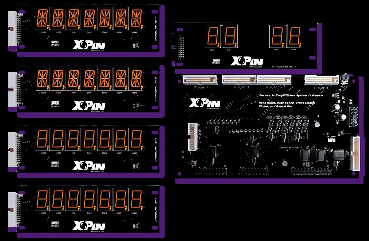 LED Display XP-WMS10877 for Williams & Data East spel - ORANGE