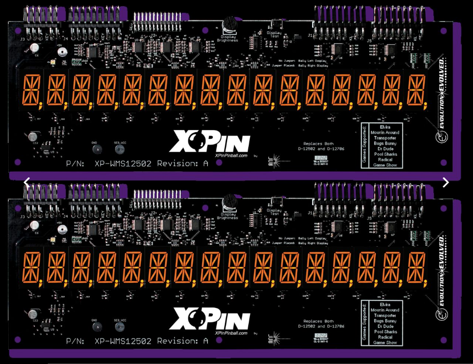 LED Display XP-WMS12502 for Williams Games - ORANGE