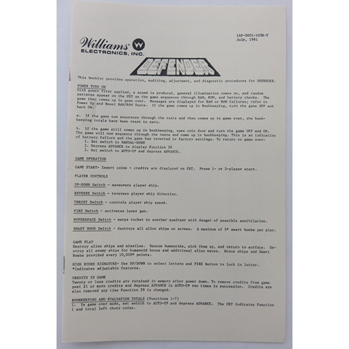 Defender - Operator Handbook