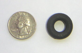 3/8" Black Bumper Post Rings