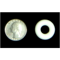 3/8" White Bumper Post Rings