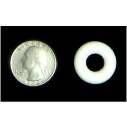 3/8" White Bumper Post Rings