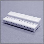 .100" IDC 12-Position Connector For 22 Gauge Wire