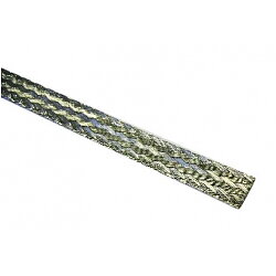 Platt förtennad jordfläta - 1 meter