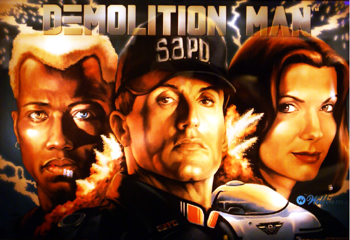 Demolition Man - Translite (NOS)
