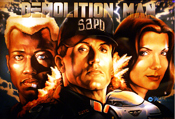 Demolition Man - Translite (NOS)