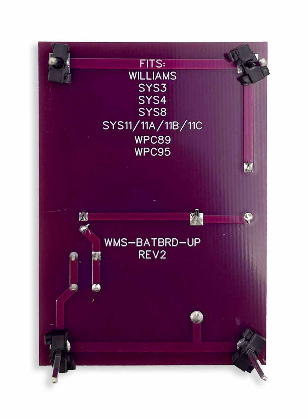 Williams/Bally System 3/4/8/11/11B/11C/WPC-89/WPC-95 Battery Upgrade Board - 2