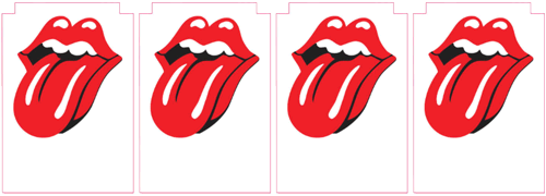 Rolling Stones- Target Decals (4 pcs)