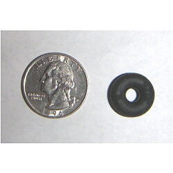 3/16" Black Bumper Post Rings
