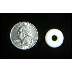 3/16" White Bumper Post Rings