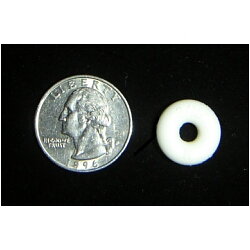 3/16" White Bumper Post Rings