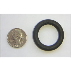 1" Black Rubber Ring