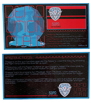 Instruktionskort - Demolition Man