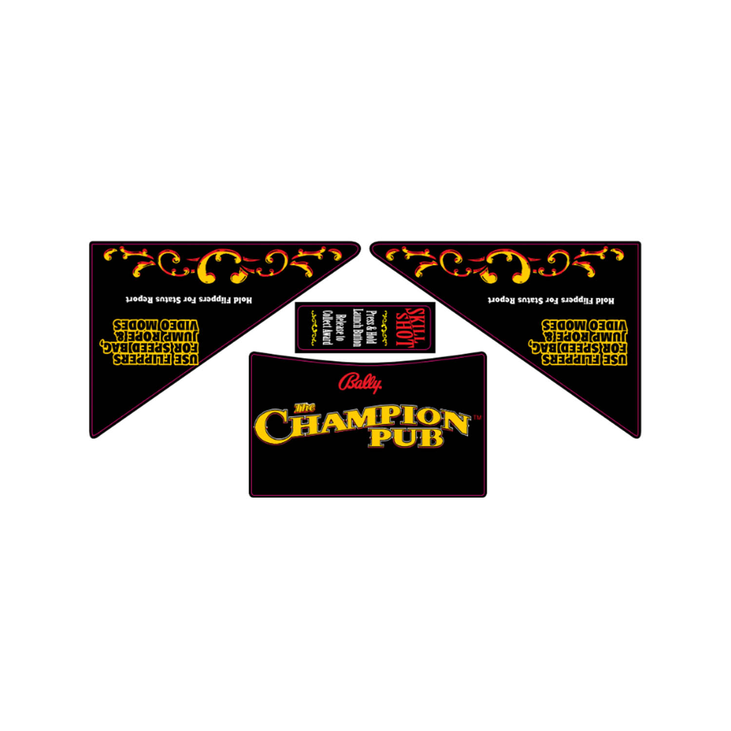 Champion Pub Apron Decal Set