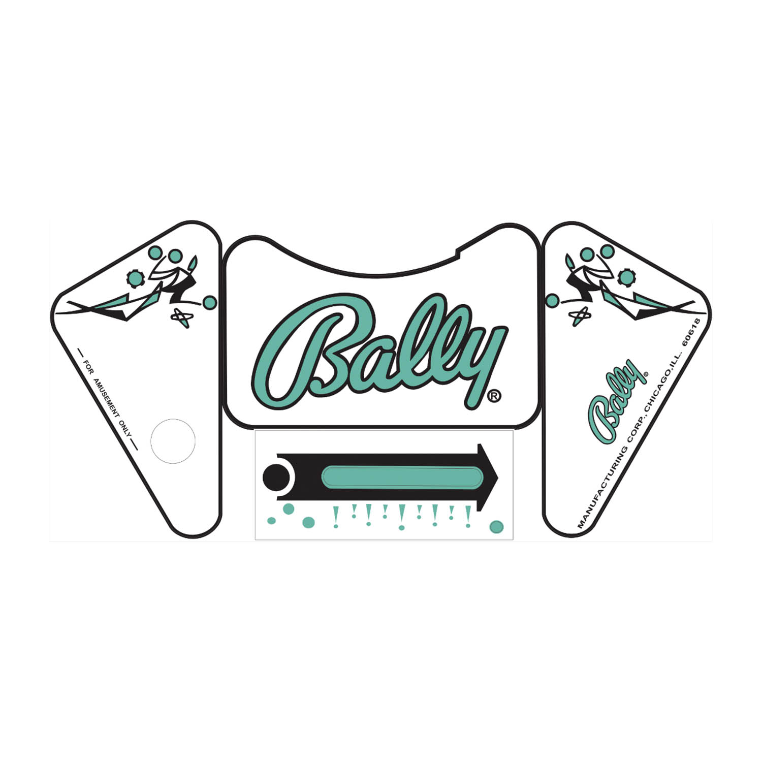 Eight Ball Apron Decal Set