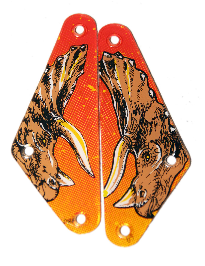Jurassic Park - Slingshot Plastics (pair) - Red