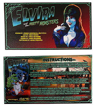 Instruktionskort - Elvira and the Party Monsters