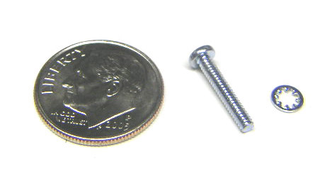 Williams/Bally #2-56 x 7/16" Microswitch screw and Locking Washer