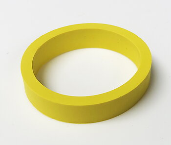Flippergummi, gult 3/8"