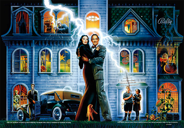 Addams Family, The - Backglass (3 mm acryl)