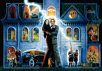 Addams Family, The - Backglass (3 mm acryl)