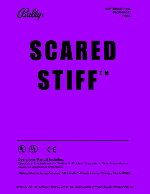 Scared Stiff (Bally) - Pinball Manual - Free Play