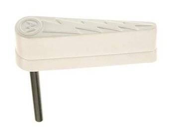 Flipper Bat w/ Lightning Bolt, White