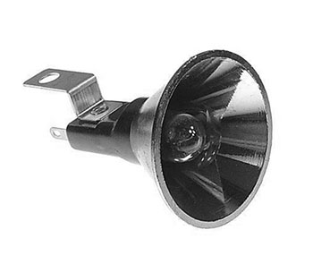 Reflector Spotlight with Socket - Black
