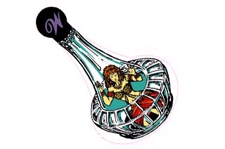Tales of the Arabian Nights - Genie in bottle Decal