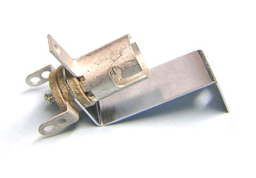 Miniature Bayonet Base 3-Lead Socket With Long Mounting Bracket