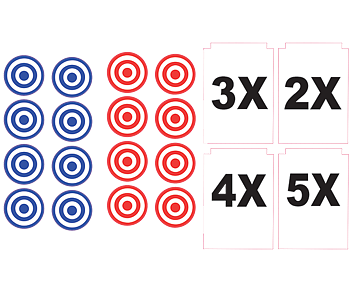 Bally Bull's Eye - Target Decal Set (20 pcs)