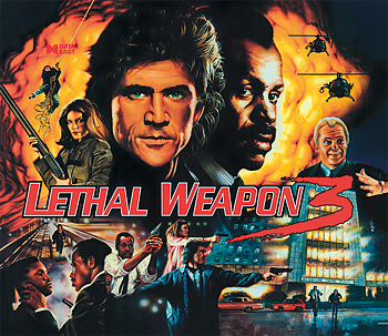Lethal Weapon 3 - Backglass (3 mm acryl)