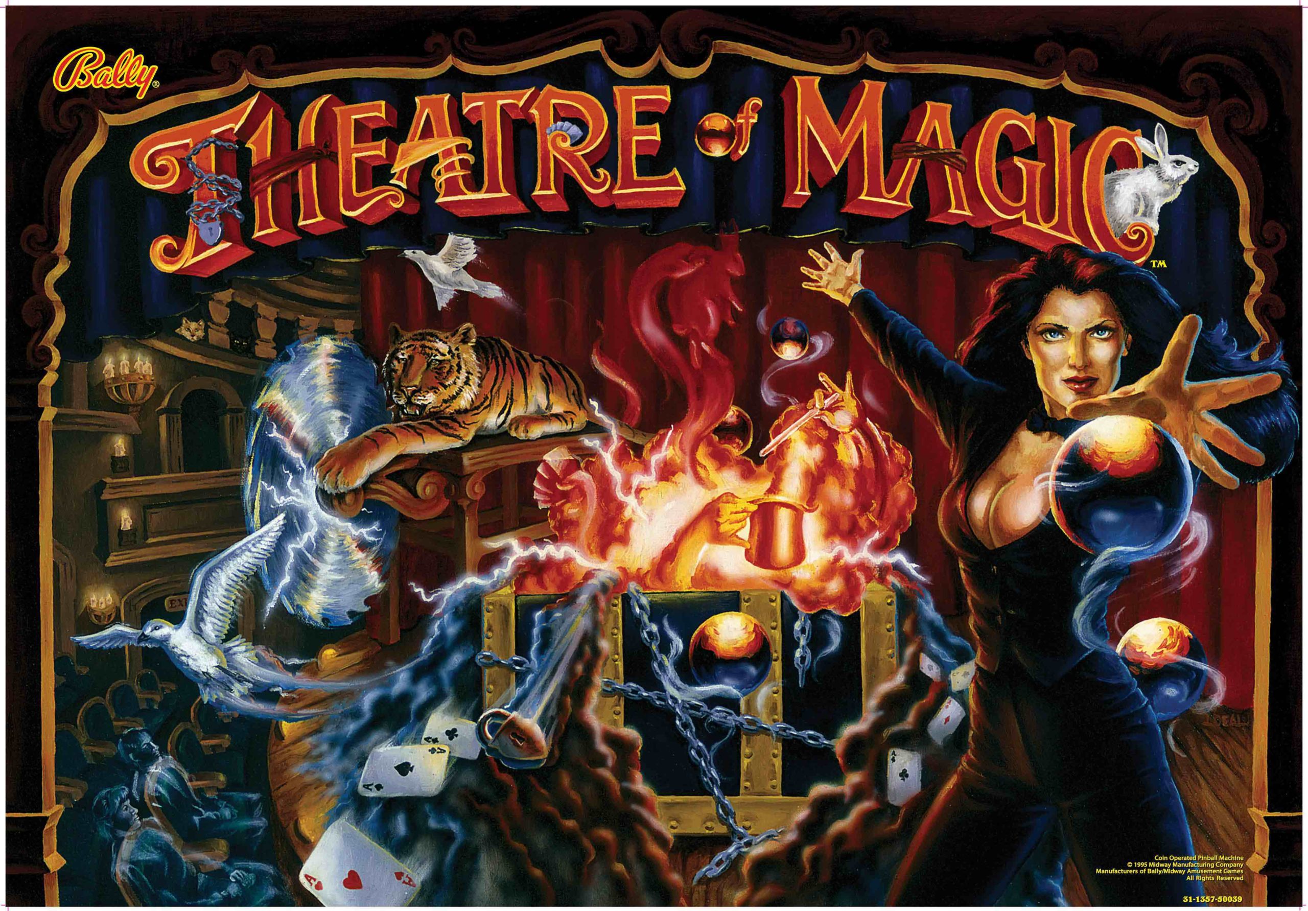 Theatre of Magic - Backglass (3 mm acryl)