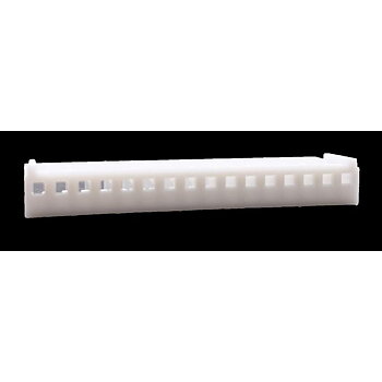.100" (2.54mm) Crimp & Stuff 17-Position Housing With Locking Ramp