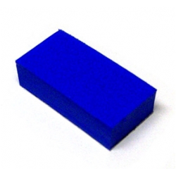 1/2" x 1" x 1/4" Blue Rubber Pad With Adhesive Backing