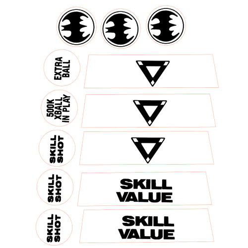 Batman (Data East) Decal Set 1