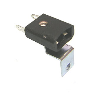 Miniature wedge Base 2-Lead Socket With Front Mounting Bracket