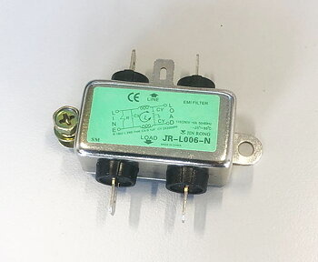 LINE FILTER, EMI 125/250V 50/60HZ