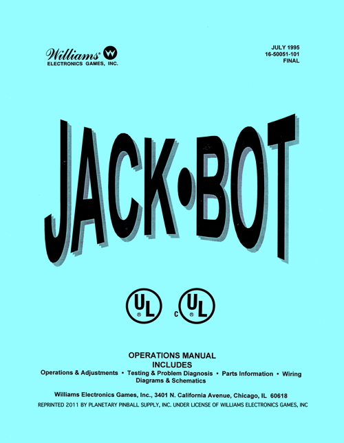 Jackbot (Williams) - Manual