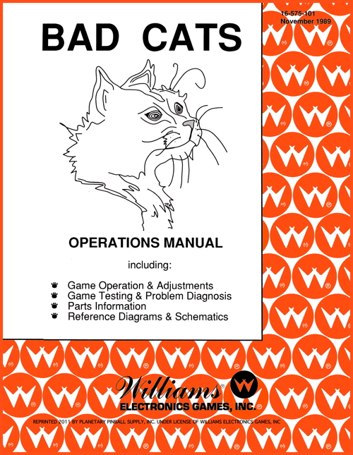 Bad Cats (Williams) - Manual