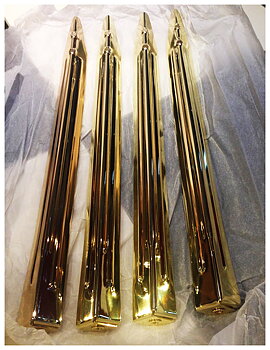Williams/Bally Gold Mirror Legs - Set of 4