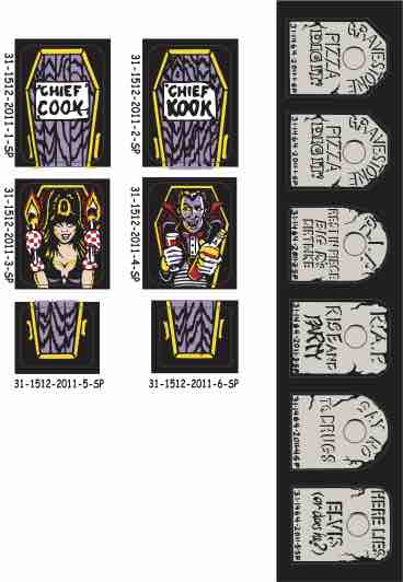 Elvira and the Party Monsters - Decal Set