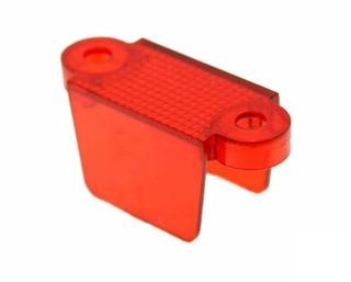Plastguide dubbelsidig  - Röd (transparent)