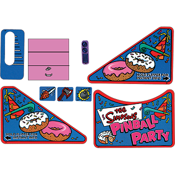 Simpson Pinball Party Decal Set