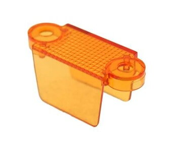Plastguide dubbelsidig  - Orange (transparent)