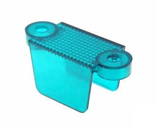 Plastguide dubbelsidig  - Turkos/Teal  (transparent)
