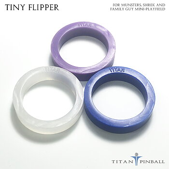 Titan Silicone Rings - Flippergummi (miniatyr) för mini-playfield (Family Guy/Shrek/Munsters)