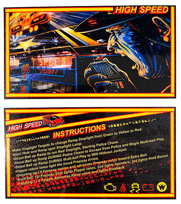 Instruction Card - High Speed