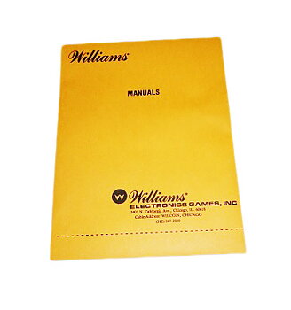 Williams Pinball Manual Envelope