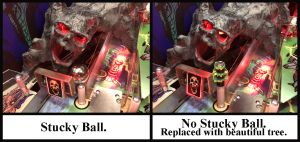 Scary Tree Ball Trap Fix for Alice Cooper's Nightmare Castle - 2